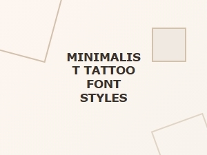 Minimalist Tattoo Font Styles for Subtle Designs
